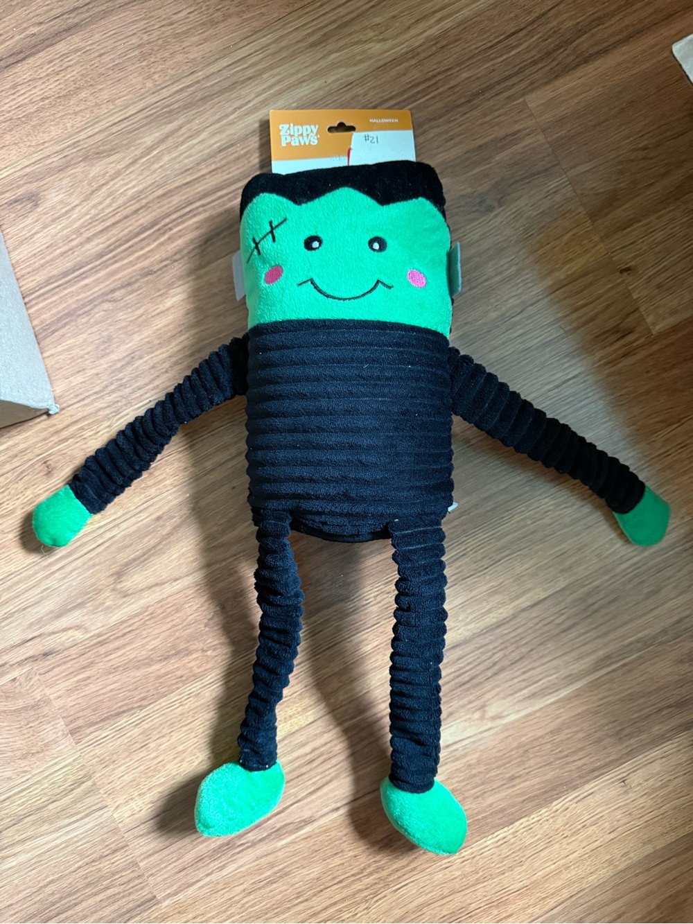 Green Frankenstein Plush Toy - Black & Green